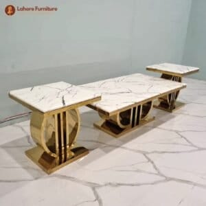 imported square center table 3 piece set