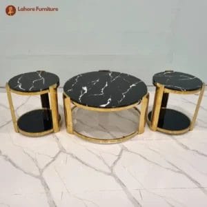 imported round center table 3 piece set